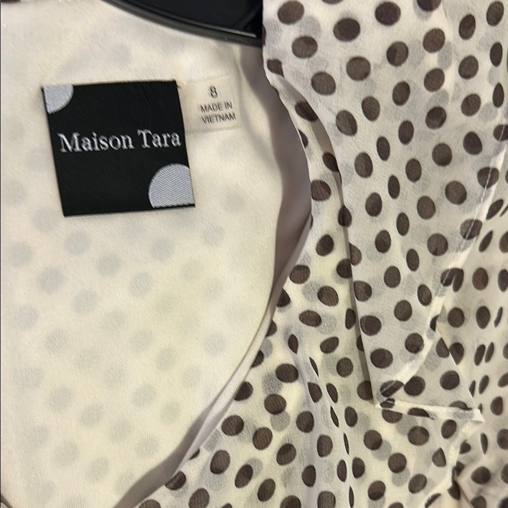 Maison Tara Polka Dot Dress